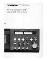 Tandberg TCD-911 - Service Manual